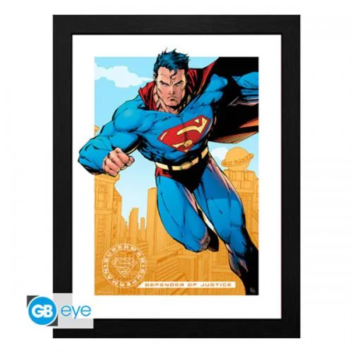 DC Comics Framed Print: Superman 30x40cm