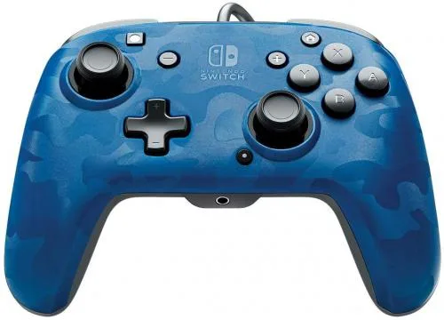 Pro Controller Faceoff Deluxe Camo Blue PDP