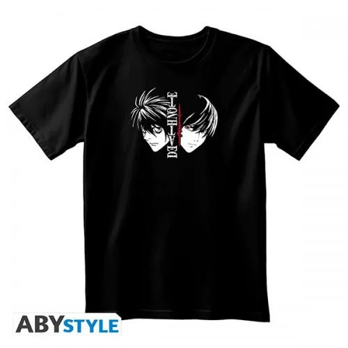 Death Note T-shirt (M) Unisex Black: L & Light