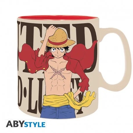 One Piece Tazza 460ml: Luffy & Wanted