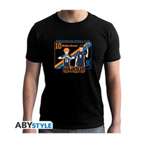 Haikyu T-Shirt (XXL) Man Black: Hinata & Kageyama