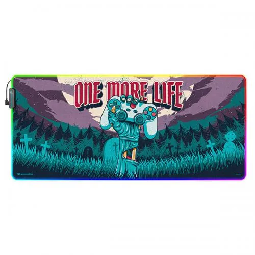 One More Life Tappetino Mouse XXL con Luci Led: Pad