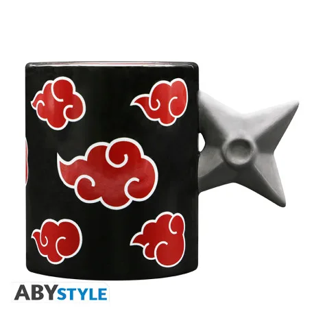Naruto Shippuden Tazza 3D 460ml: Shuriken Akatsuki