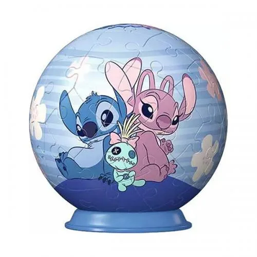 Disney 3D Puzzleball: Stitch & Angel 55 Pezzi