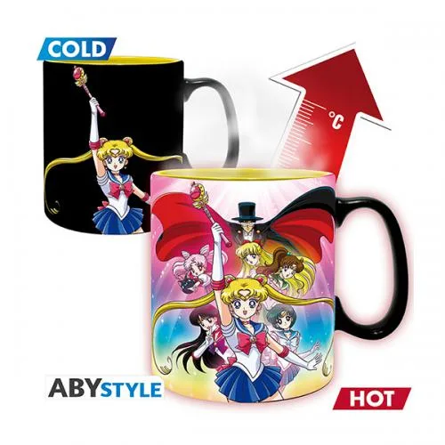 Sailor Moon Tazza 460ml Heat Change: Group