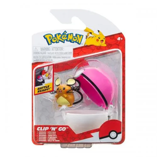 Pokemon Clip N Go Dedenne & Love Ball