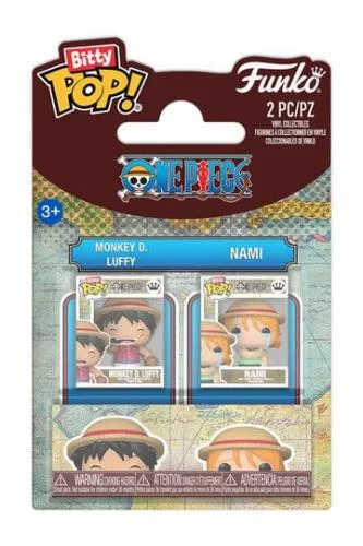 Funko Bitty POP! One Piece: Monkey D.Luffy & Nami 2PK