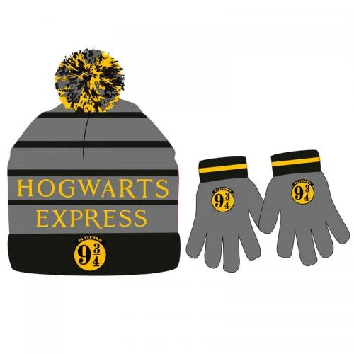 Harry Potter Hogwarts Express Set Guanti e Berretta