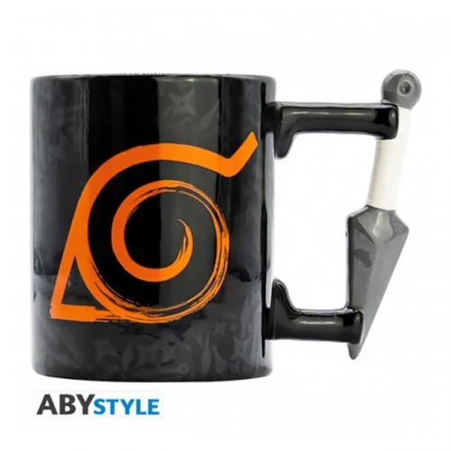 Naruto Shippuden Tazza 3D 460ml: Handle Kunai Konoha