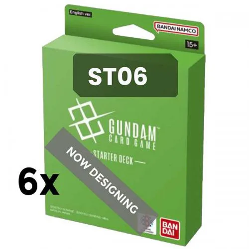 Display 6x Gundam Starter Deck ST-06 Reprint ENG