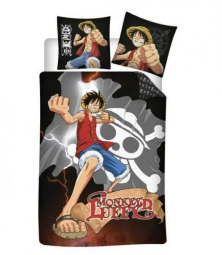 One Piece Copripiumino Cotone : Monkey D.Luffy 140x200cm
