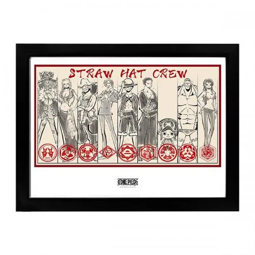One Piece Cornici Frames Print Straw Hat Crew