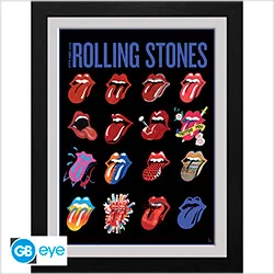 Framed Print The Rolling Stones : Tongues