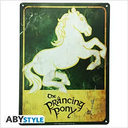 Lord of the Ring Metal Plate : Prancing Pony (28x38)