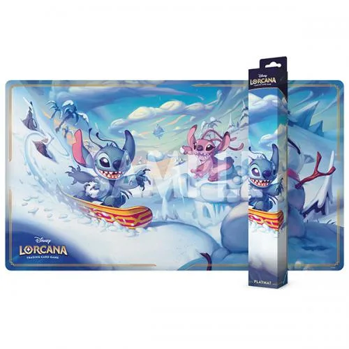 Lorcana Tappetino Playmat Hyperia City Stitch and Angel