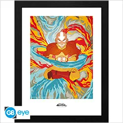 Avatar Framed Print Aang Avatar State (30x40)