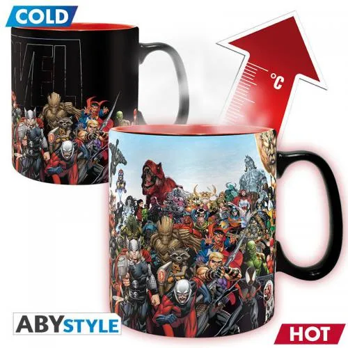 Marvel Tazza Heat Change 460ml: Marvel Heroes