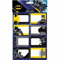 Batman Etichette per la Scuola: Batman