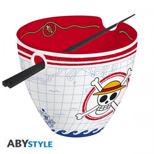 One Piece Ramen Bowl 370ml w/Bacchette: Monkey D.Luffy