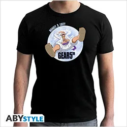 One Piece T-Shirt (M) Black New Fit Man: Gear 5th