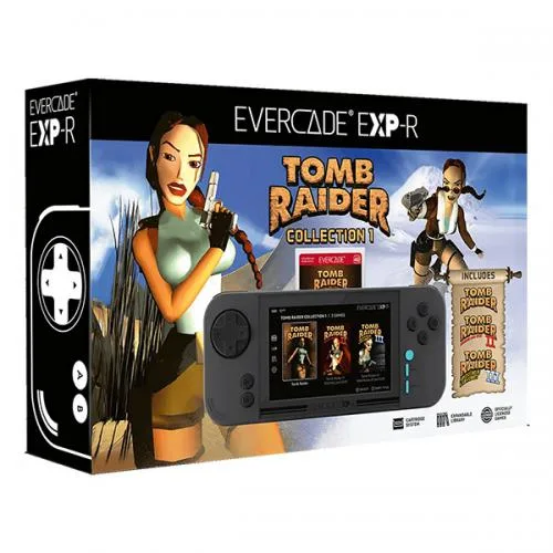 Console Blaze Evercade EXPR + Tomb Raider Coll. 1