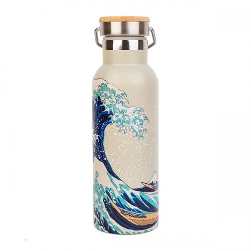Hokusai Bottiglia ECO 500ml La Grande Onda di Kanagawa
