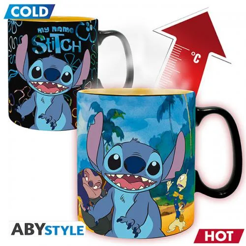 Disney Tazza Heat Change 460ml: Lilo & Stitch (B)