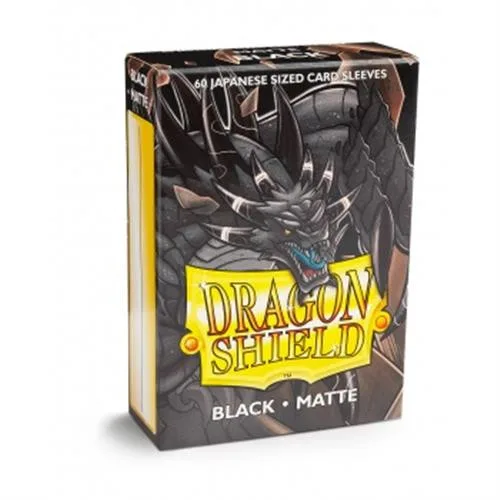 11102 60 Bustine JP Matte Black Dragon Shield