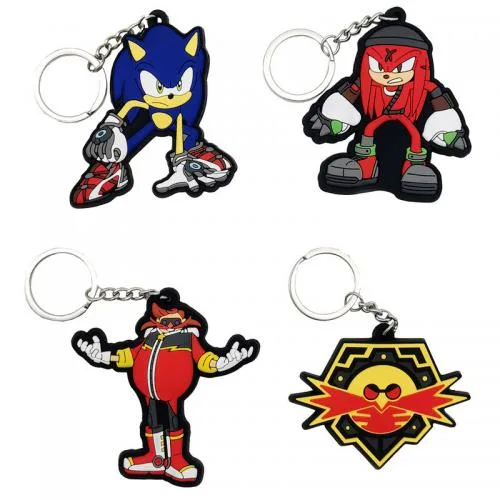 Set 4 Portachiavi Sonic the Hedgehog