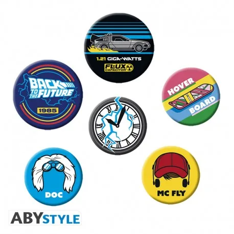 Back to the Future Pin Spilla Badge: Symbols 3cm