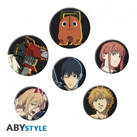 Chainsaw Man Pin Spilla Badge: Characters 3cm