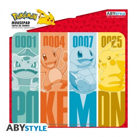 Pokemon Tappetino Mouse: Starters Kanto (B) 23cm