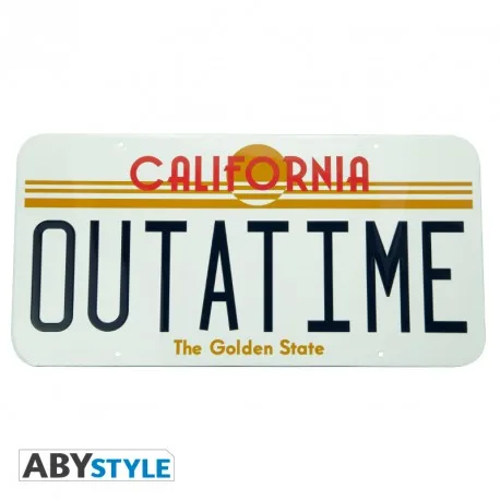 Ritorno Al Futuro Metal Plate: Outatime (28x38)