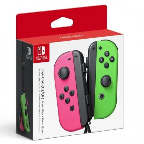 Joy-Con Controller Set Neon Rosa e Verde (BATT. SOSTIT.)