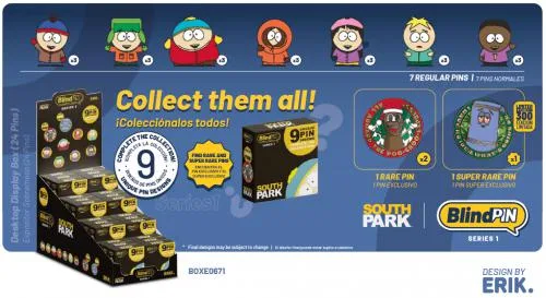 Display 24 Spille BlindPIN: South Park S1