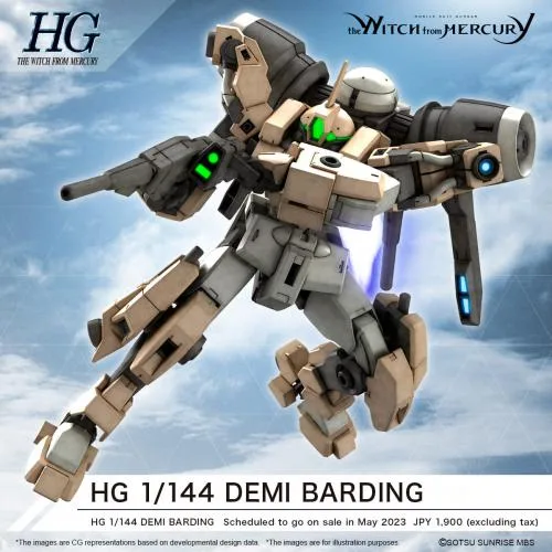 Model Kit HG Demi Barding 1/144 12cm