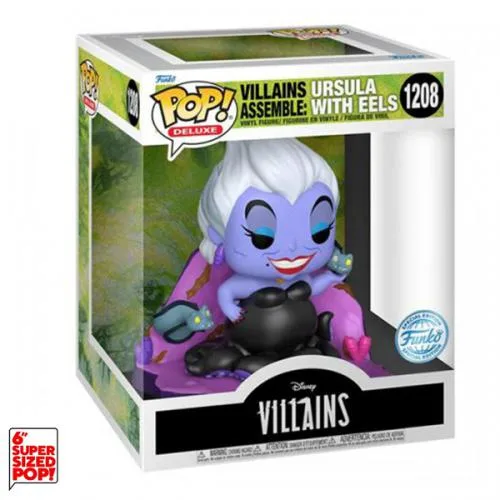 Funko POP! Disney Villains: Ursula w/Eels (1208) EXM DLX
