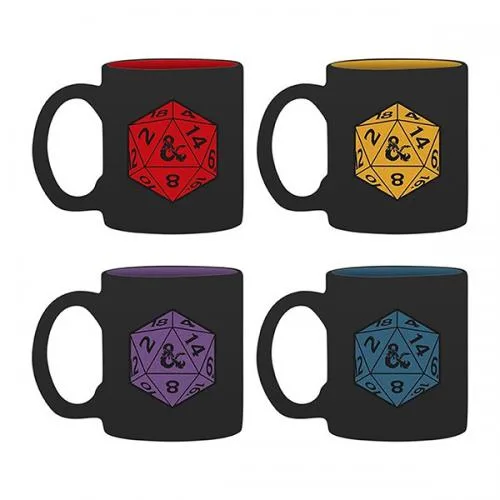 Dungeons and Dragons Gift Set Tazze 4PZ: D20
