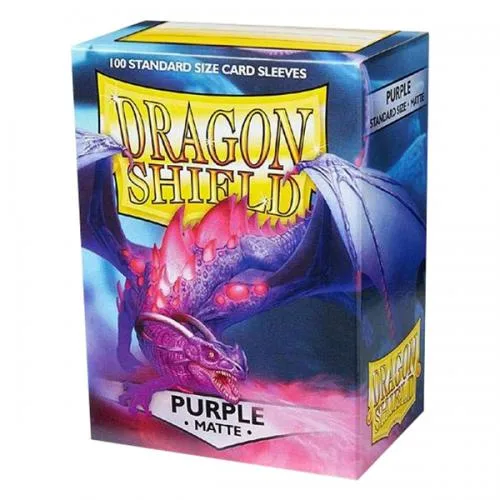 10009 100 Bustine Standard Matte Purple Dragon Shield