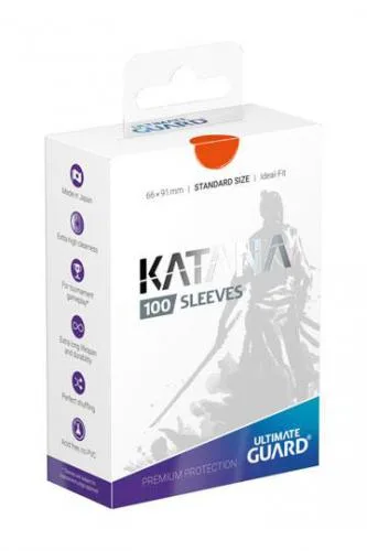 Ultimate Guard Katana Sleeves Standard Size Orange 100pz