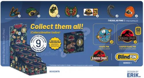 Display 24 Spille BlindPIN: Jurassic Park S1