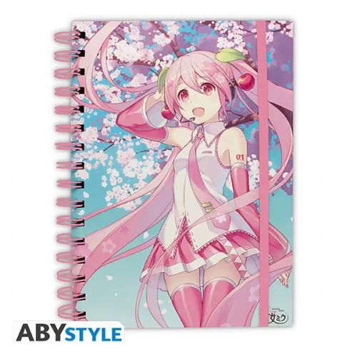 Hatsune Miku Notebook A5: Cherry Blossom