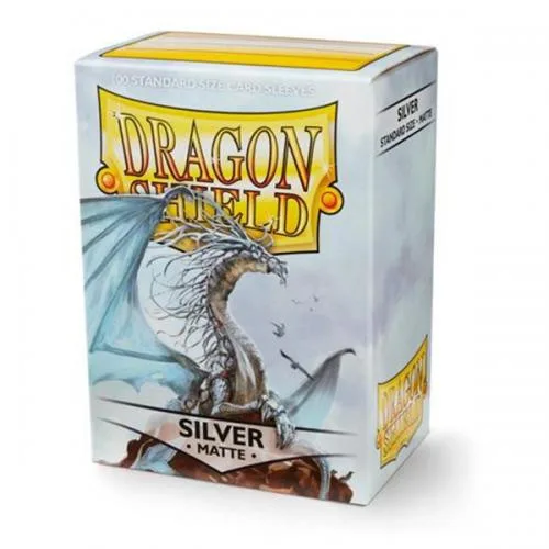 11008 100 Bustine Standard Matte Silver Dragon Shield