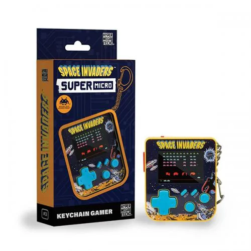 Blaze Evercade Super Micro Space Invaders Keychain Gamer