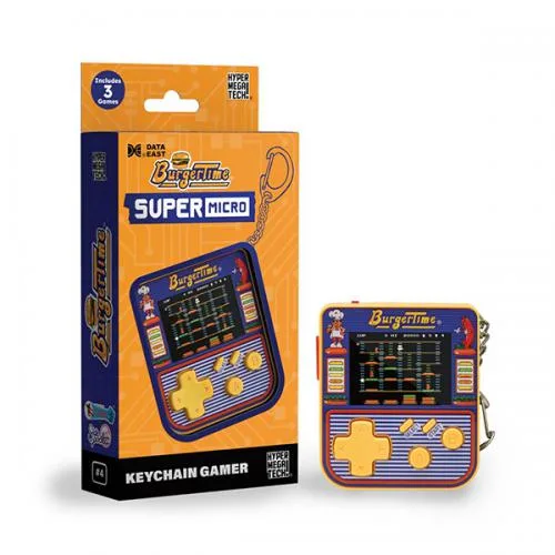 Blaze Evercade Super Micro Burgertime Keychain Gamer