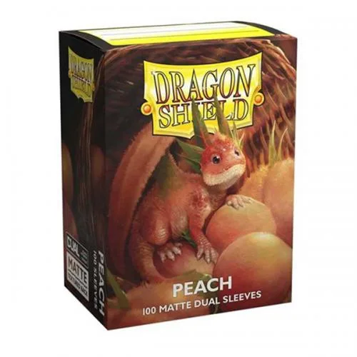 15053 100 Sleeves ST Matte Dual Peach Piip Dragon Shield