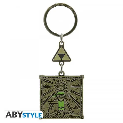 The Legend of Zelda Keychain: Link & Triforce 5cm