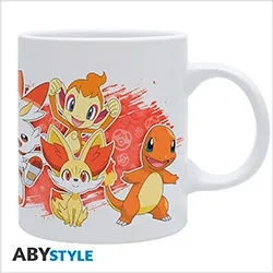 Pokemon Tazza Subli 320ml Fire Starters White