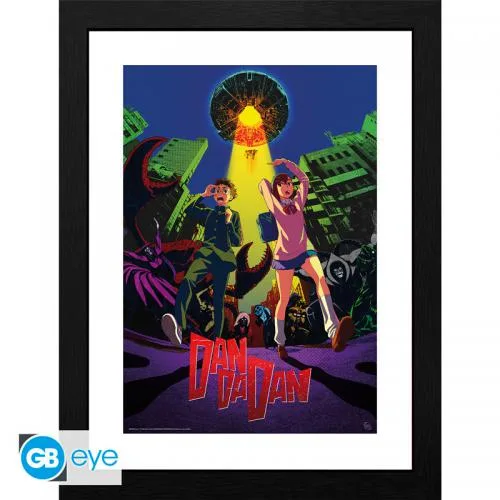 Dan Da Dan Framed Print: Cow abduction (30x40)