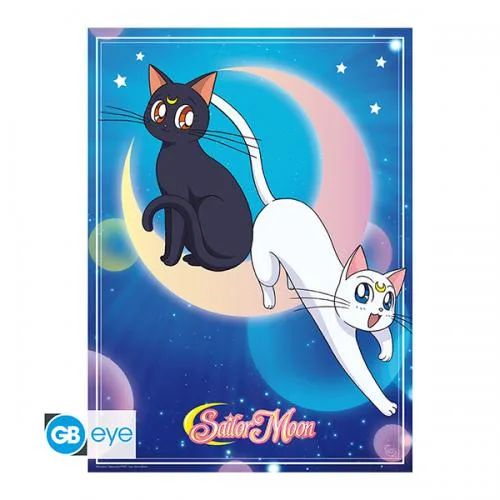 Sailor Moon Poster Chibi: Luna & Artemis 52x38